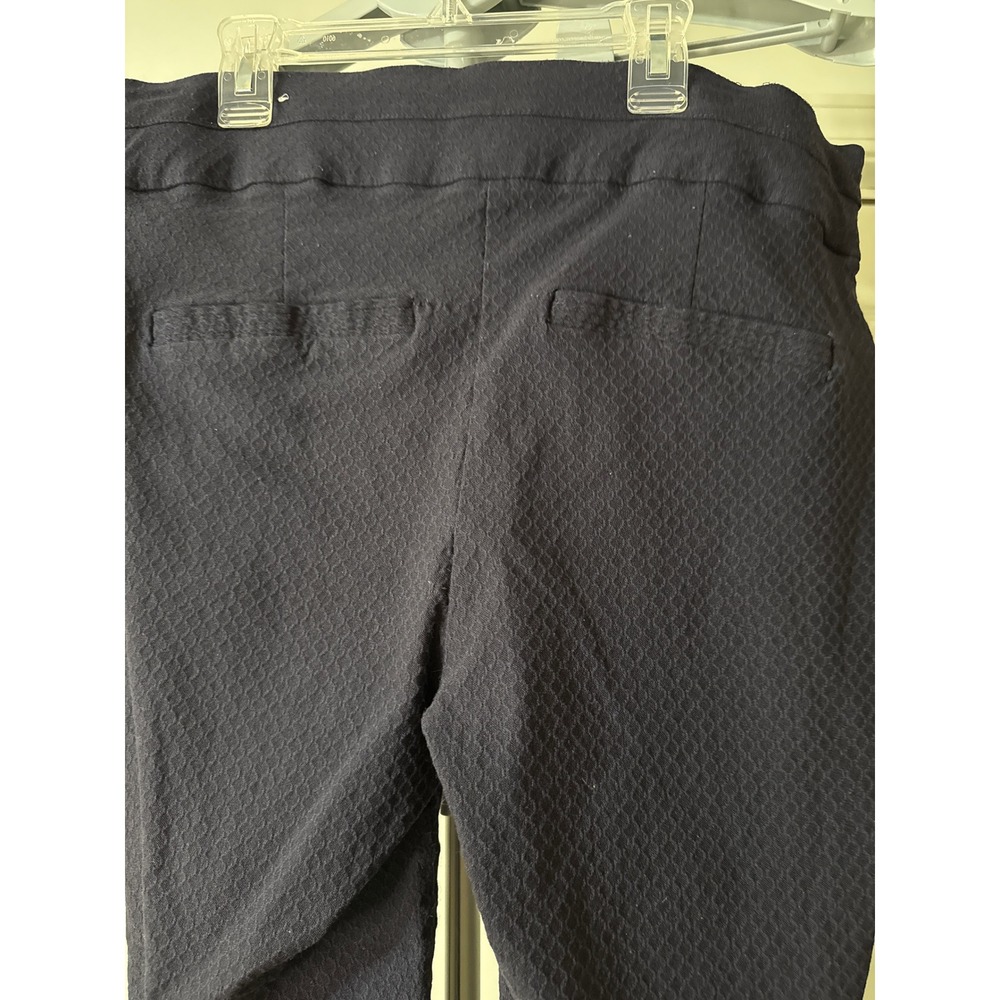 Maurices Womens Navy Blue Textured Pull On Stretch Dress Pants Size 18 REG - Picture 5 of 7